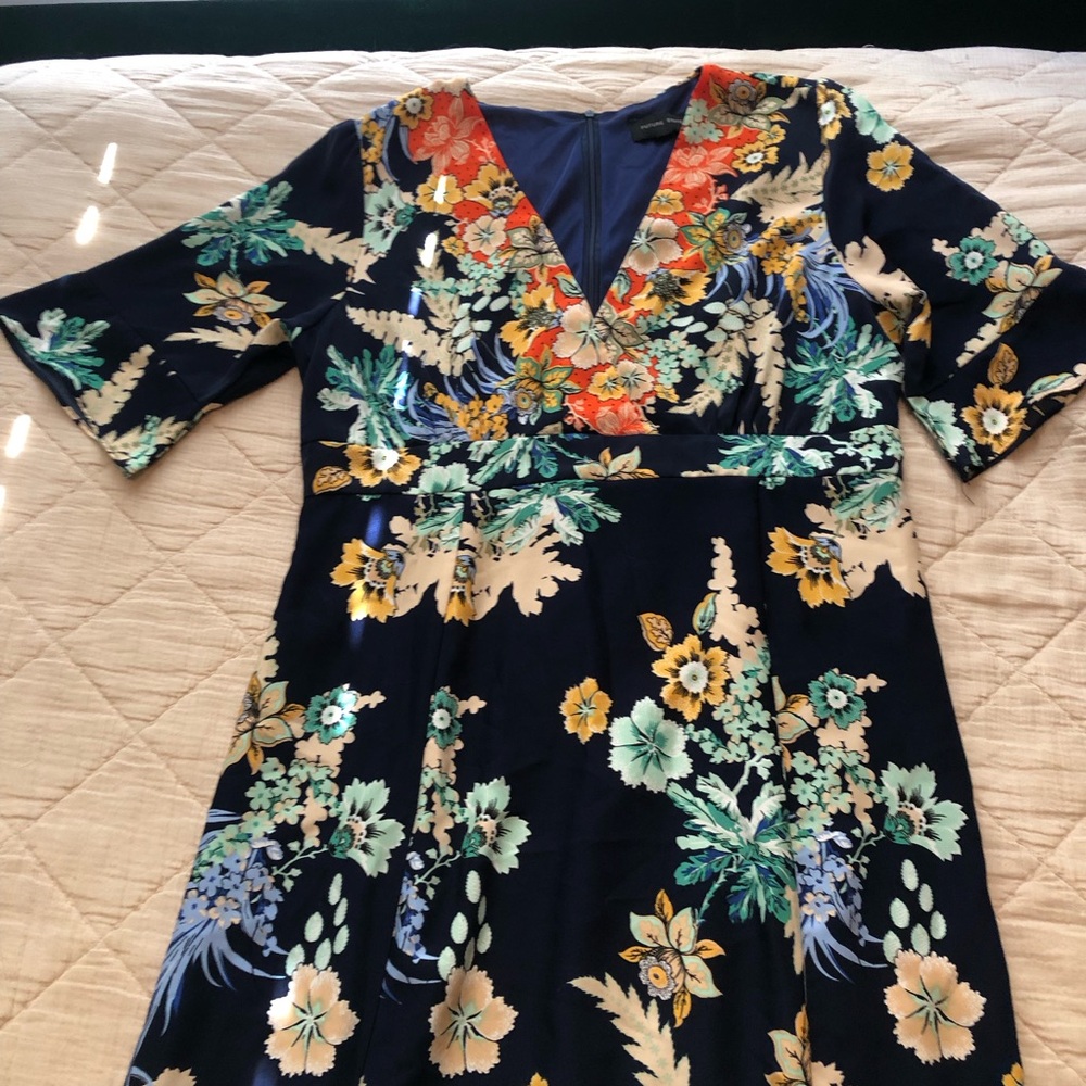 Navy Floral Maxi Dress